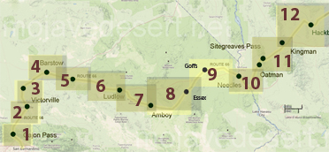 Route 66 key map